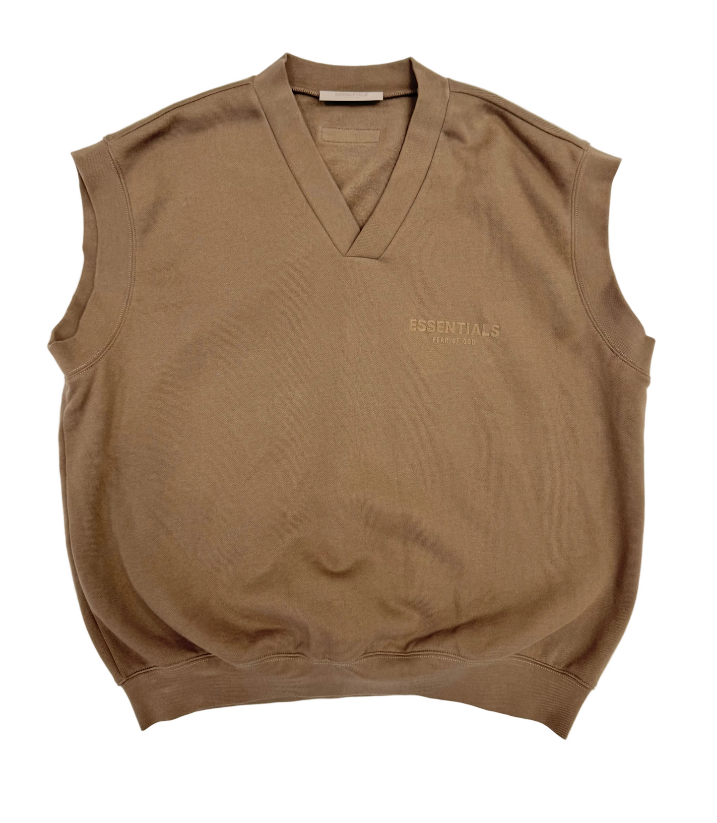 Fear of God Essentials fleece vest 'brown' (Pre-Owned)