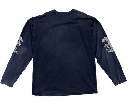 Rhude Graphic Sleeve T-Shirt 'Washed Grey' (Pre-owned)
