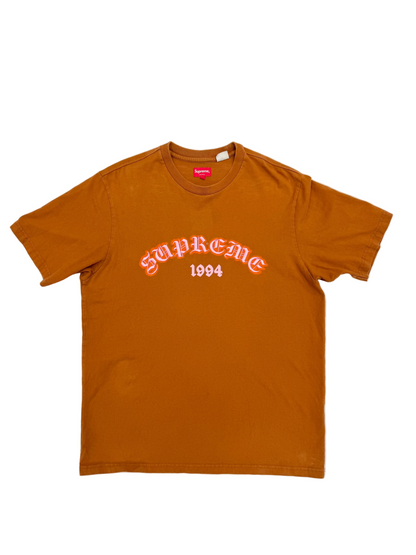 Supreme Old English T-Shirt 'Brown/Pink' (Pre-Owned)