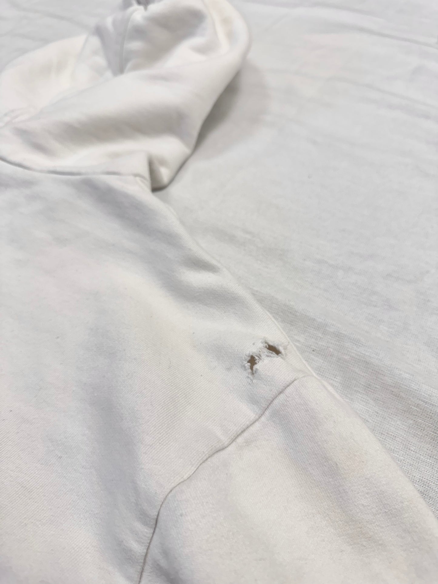 Chrome Hearts Horseshoe Logo Zip-Up Hoodie 'White/Black' (Pre-Owned)