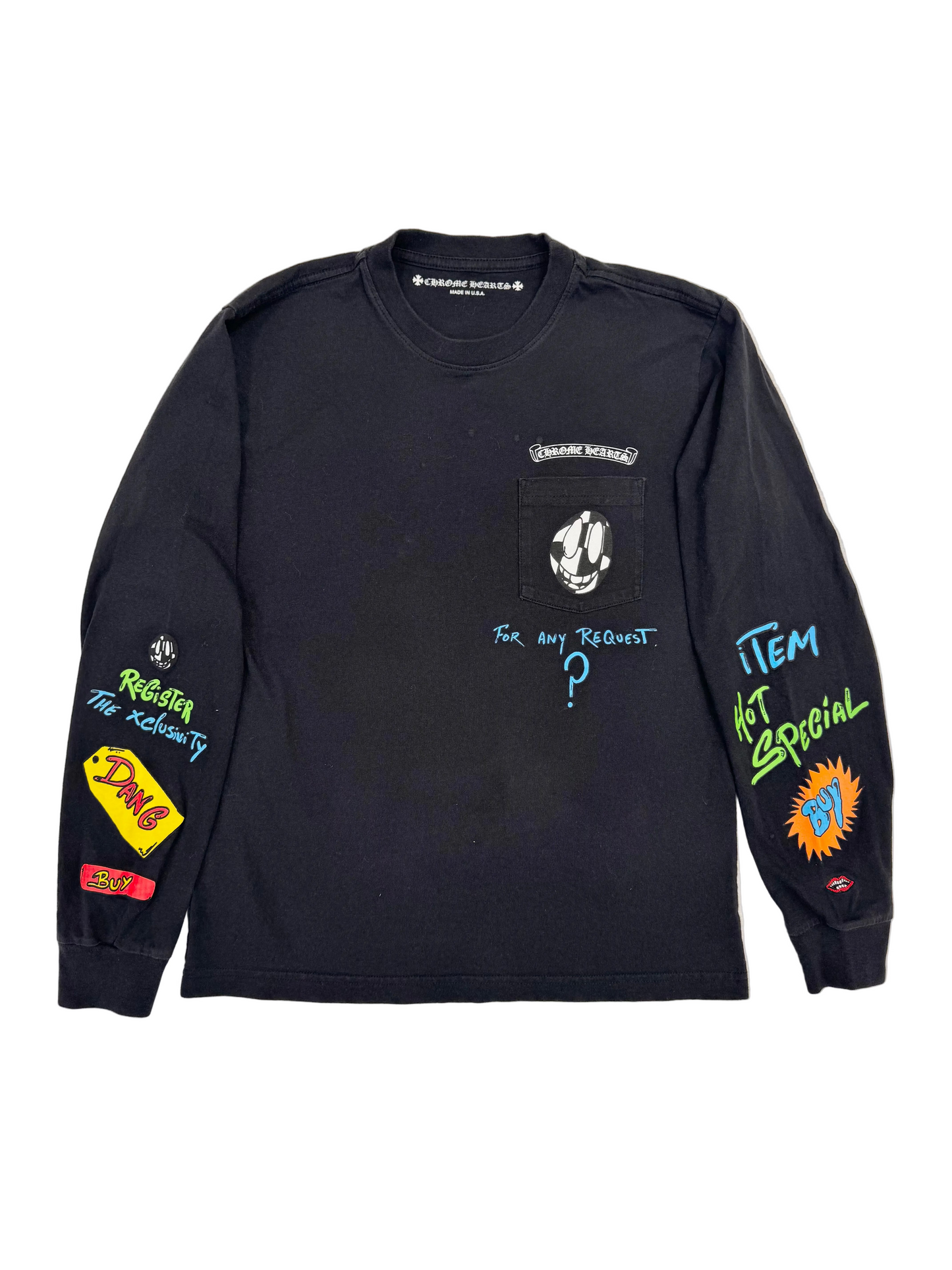 Chrome Hearts x Matty Boy Sex Records Link Long Sleeve T-shirt 'Black' (Pre-Owned)