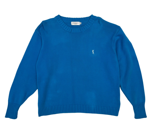 Yves Saint Laurent Sweater 'Blue' (Pre-Owned)