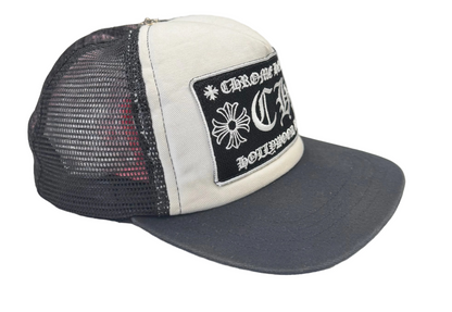 Chrome Hearts CH Hollywood Trucker Hat 'Black/White' (Pre-Owned)