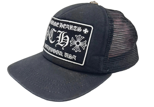 Chrome Hearts CH Hollywood Trucker Cap 'Black' (Pre-Owned)