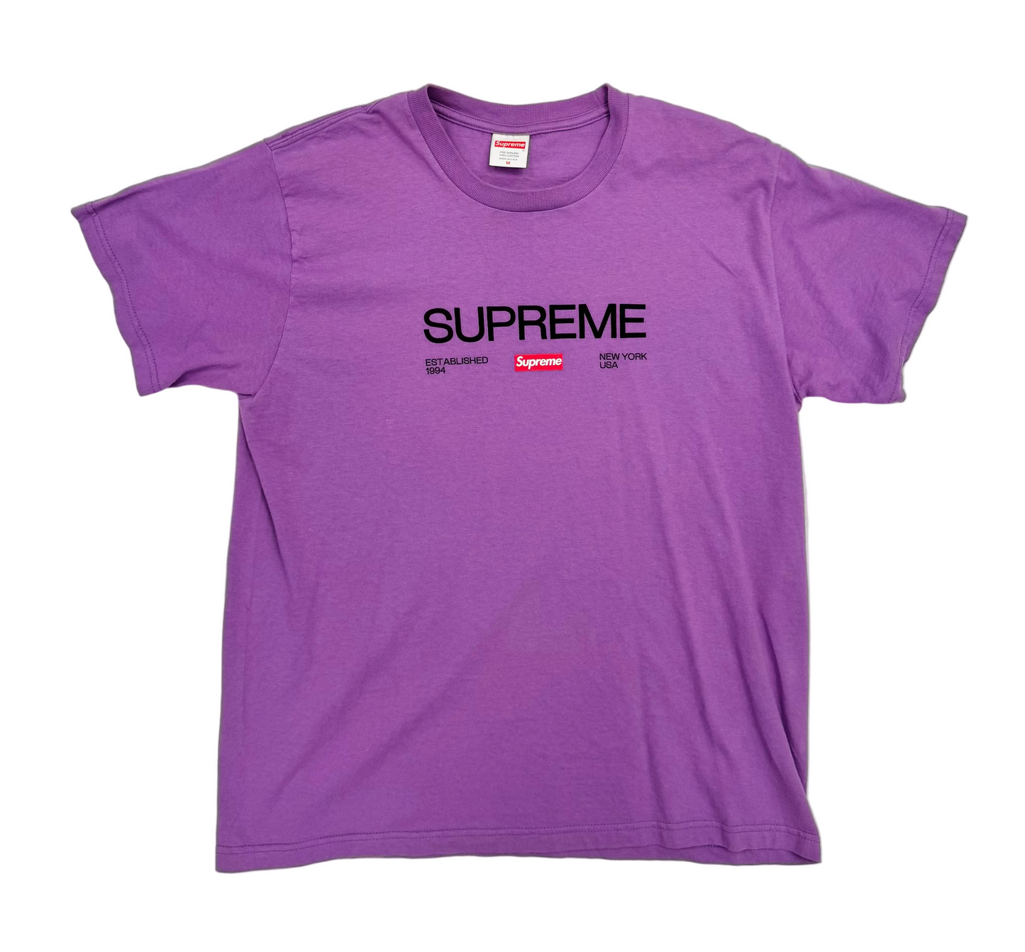 Supreme Est. 1194 T-Shirt 'Purple' (Pre-Owned