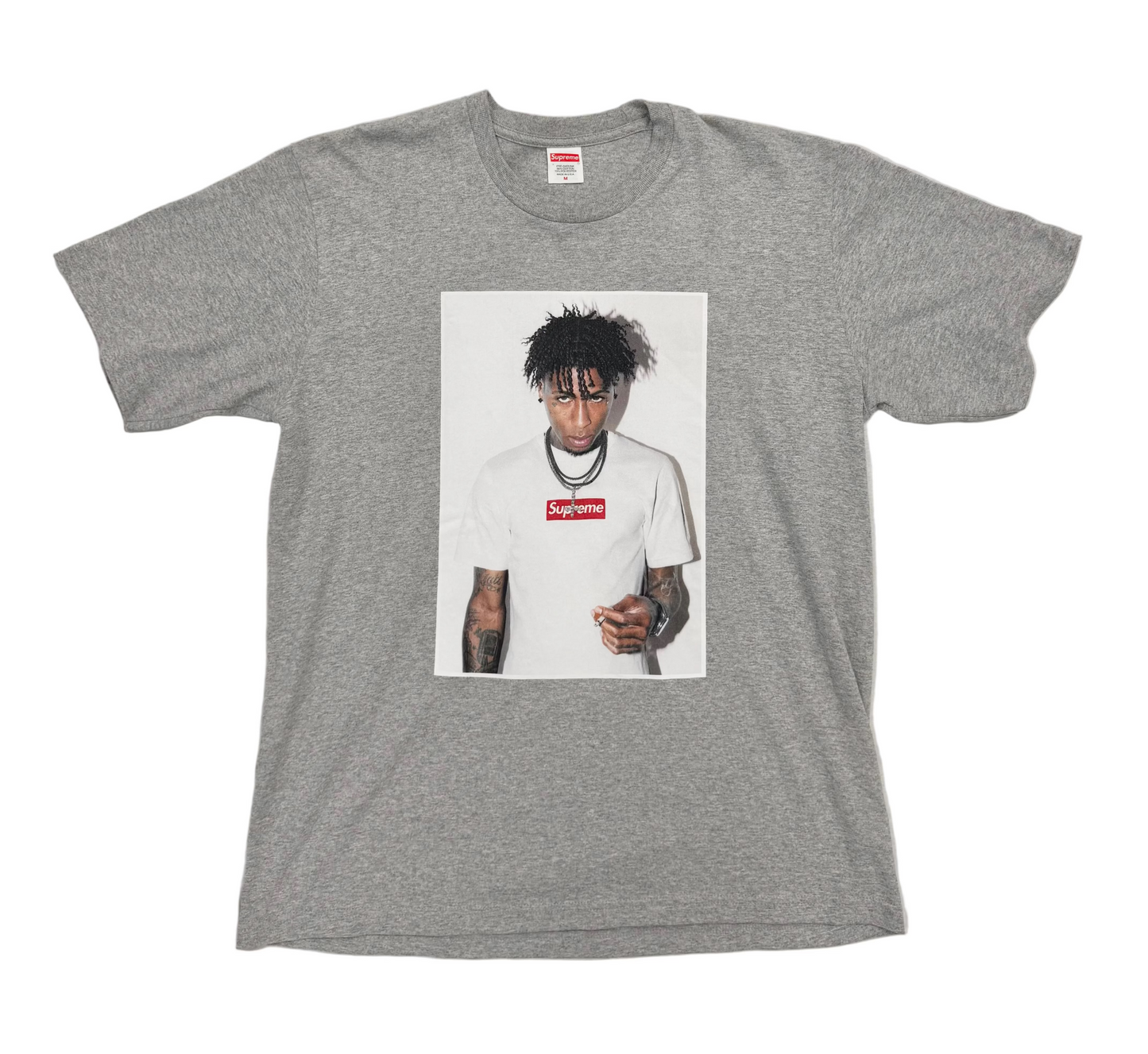 Supreme NBA Youngboy T-Shirt 'Heather Grey' (Pre-Owned)