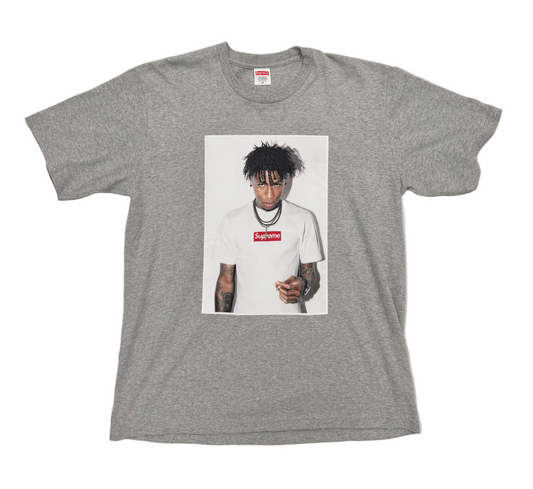 Supreme NBA Youngboy T-Shirt 'Heather Grey' (Pre-Owned)