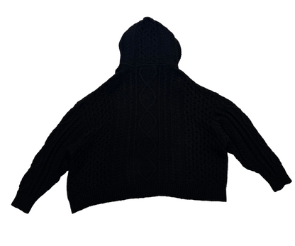 Fear Of God Essentials Cable Knit Hoodie 'Jet Black' (Pre-Owned)