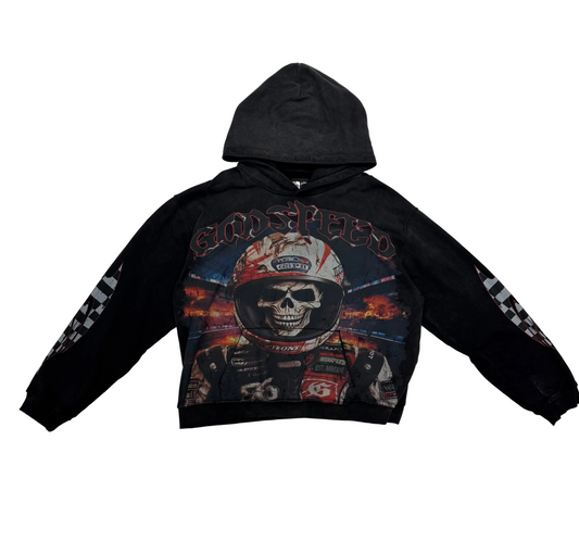 Godspeed Racer Goldie Hoodie 'Black Wash' (Pre-Owned)