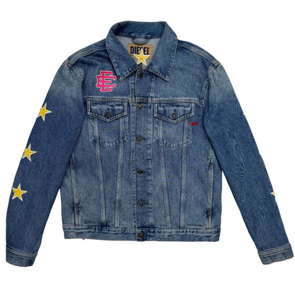 Eric Emanuel x Diesel Denim Varsity Jacket (Pre-Owned)