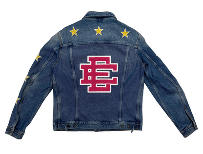 Eric Emanuel x Diesel Denim Varsity Jacket (Pre-Owned)
