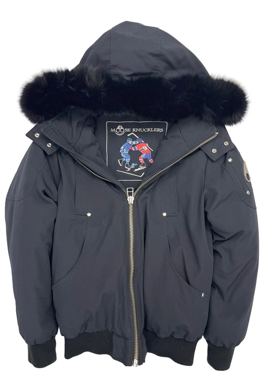 Moose Knuckles Kids Unisex Original Shearling Trim Bomber Jacket (Pre-Owned)