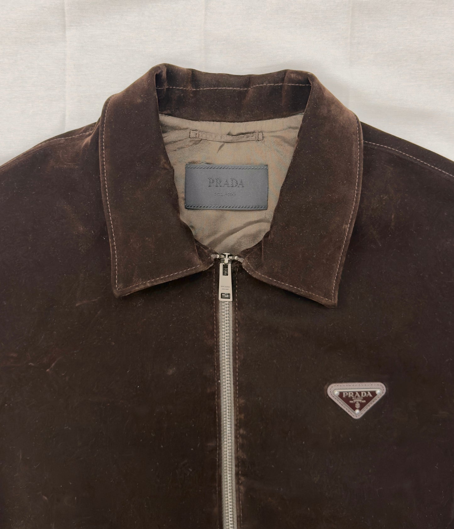 Prada Velvet Bomber Jacket (Pre-Owned)