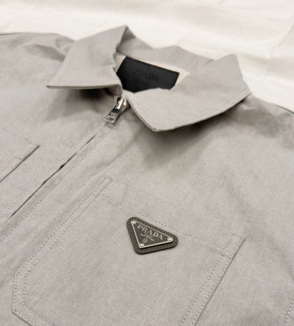 Prada Cotton Denim Bomber Jacket (Pre-Owned)