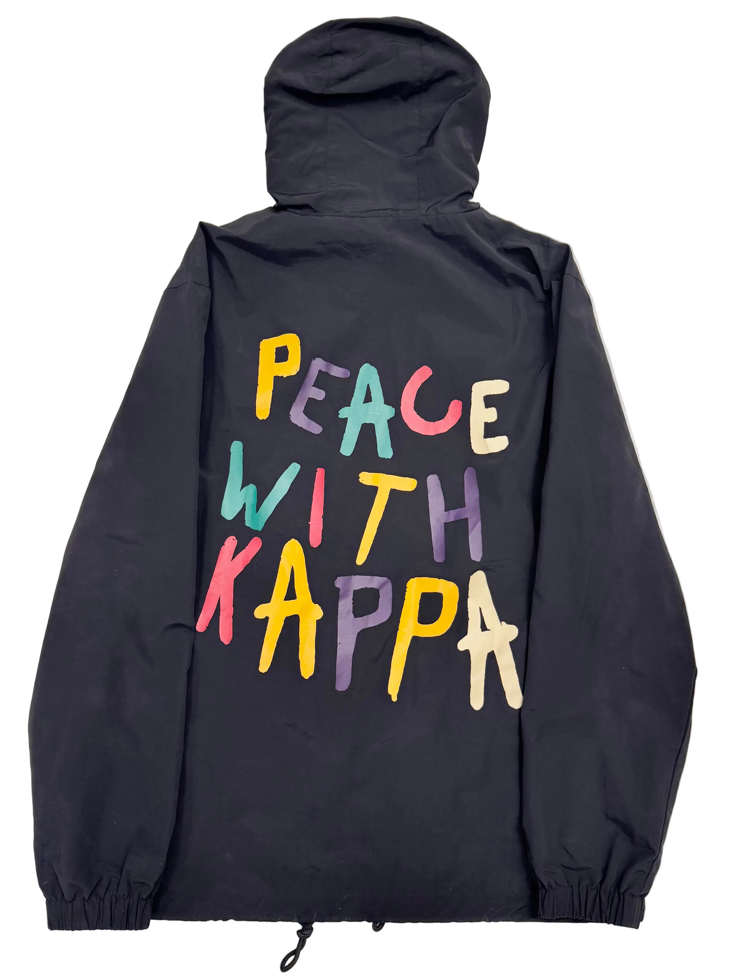 Kappa Windbreaker Peace with Kappa 'Black' (Pre-Owned)