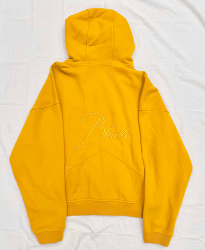 Rhude Zip Up Hoodie 'Mustard' (Pre-Owned)
