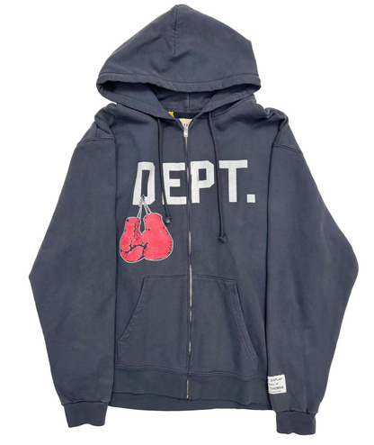 Gallery Dept. Boxing Merch Zip Hoodie Vintage Black (Pre-Owned)