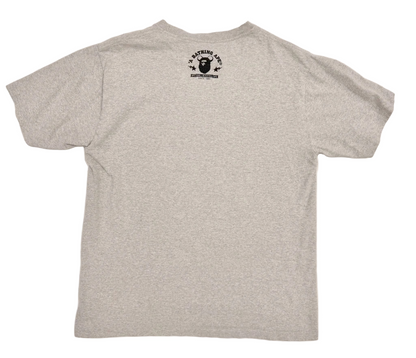 Bape Bearbrick ABC Blue Camo Shark Face Bear Tee Grey (Pre-Owned)