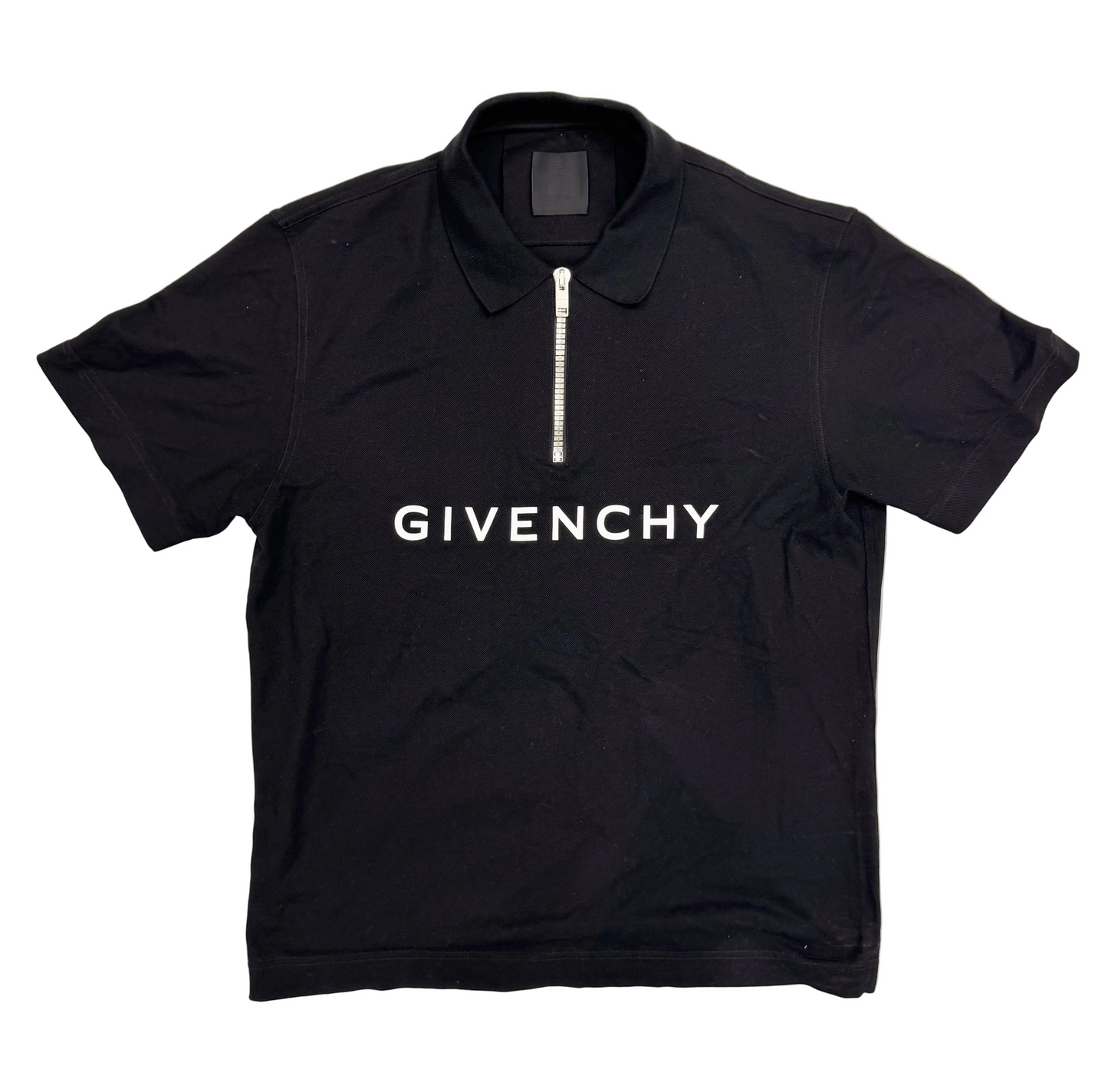 Givenchy Men's 4G Pique Zip Polo Shirt (Pre-Owned)