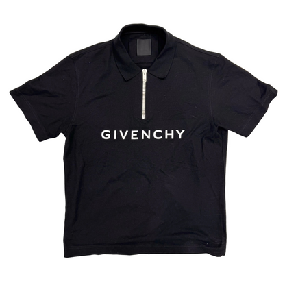 Givenchy Men's 4G Pique Zip Polo Shirt (Pre-Owned)