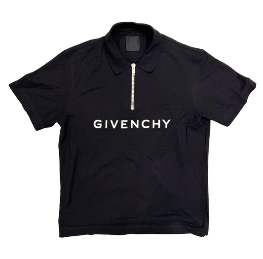 Givenchy Men's 4G Pique Zip Polo Shirt (Pre-Owned)
