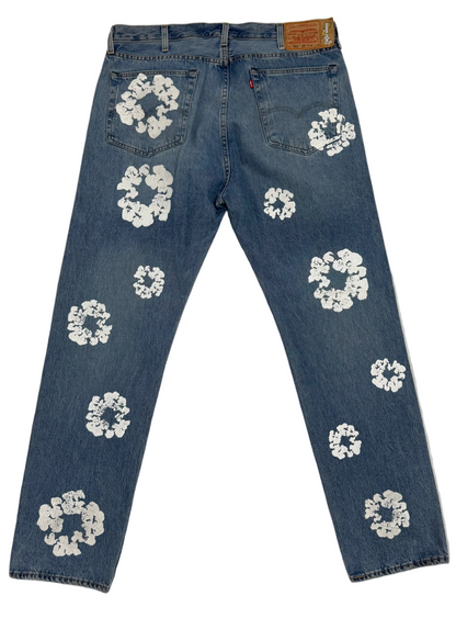 Denim Tears x Levi's Cotton Wreath Jean 'Light Wash' (Pre-Owned)