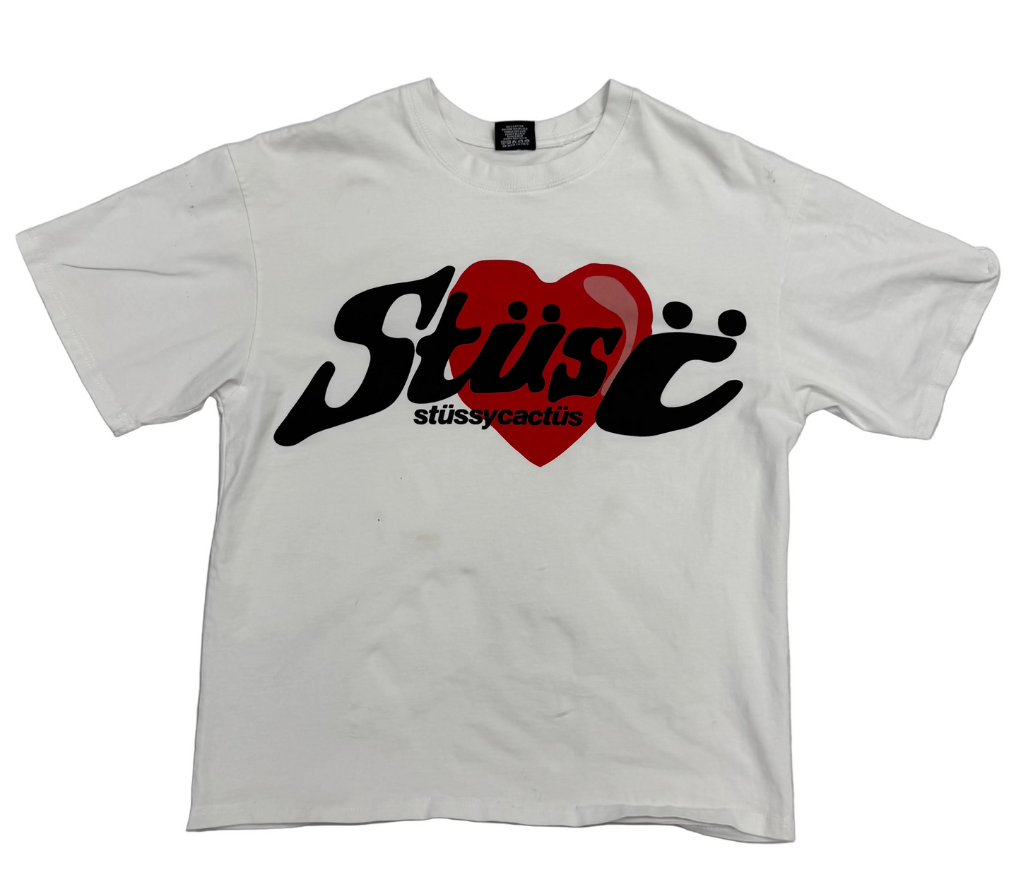 Stussy x CPFM Heart T-shirt 'white/red' (Pre-Owned)