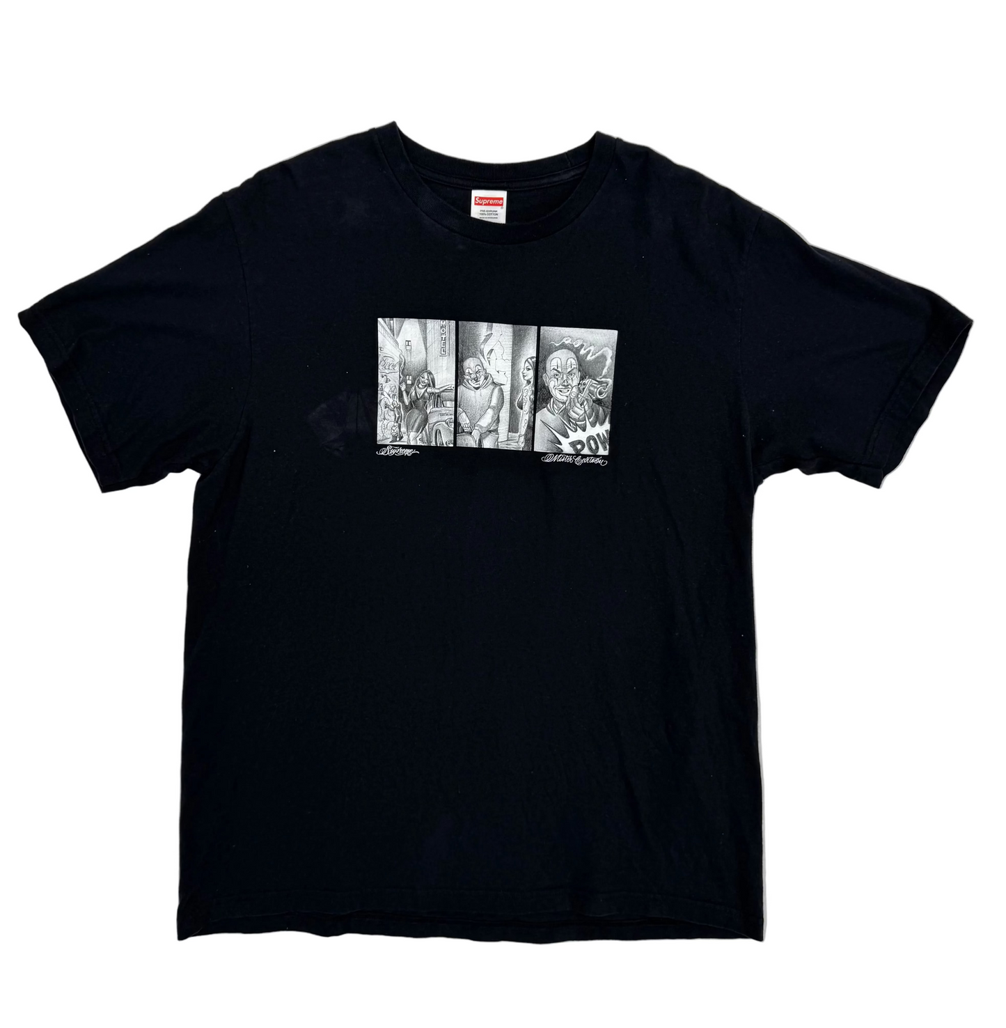 Supreme Mister Cartoon Pow Tee 'Black' (Pre-Owned)