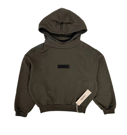 Fear of God Essentials Kids Gray Patch Hoodie