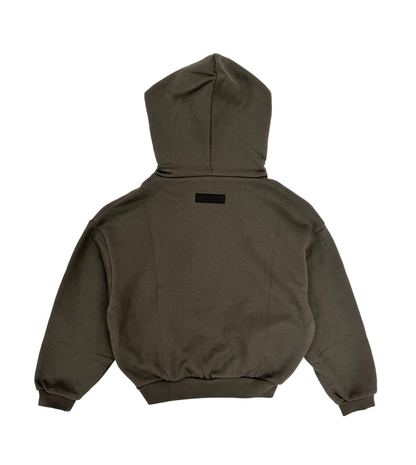 Fear of God Essentials Kids Gray Patch Hoodie