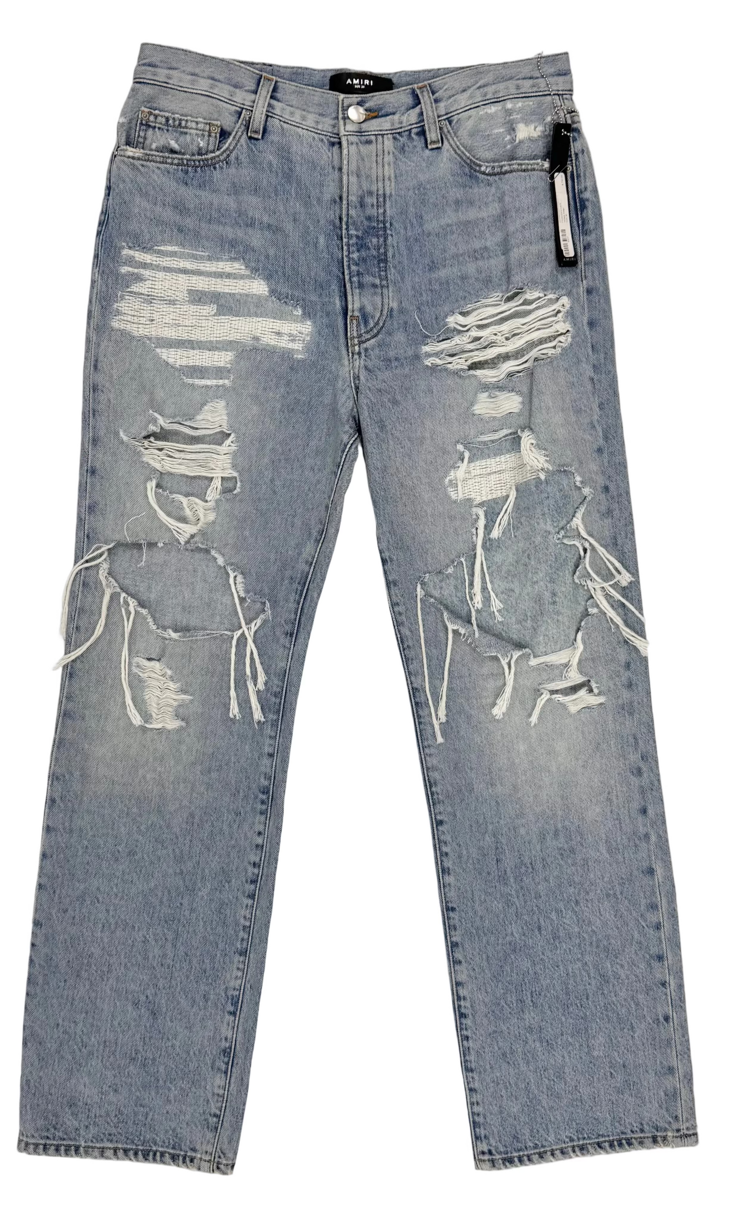 Amiri Stack Carpenter Wide-Leg Distressed Jeans