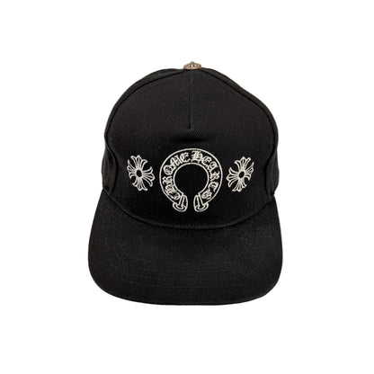 Chrome Hearts Horseshoe Denim Baseball Hat 'Black' (Pre-Owned)