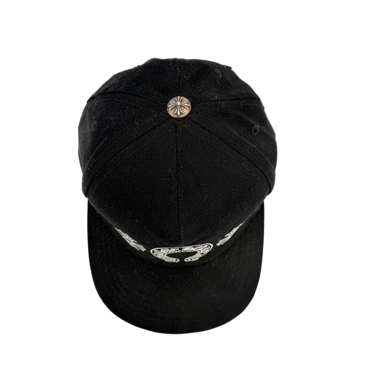 Chrome Hearts Horseshoe Denim Baseball Hat 'Black' (Pre-Owned)