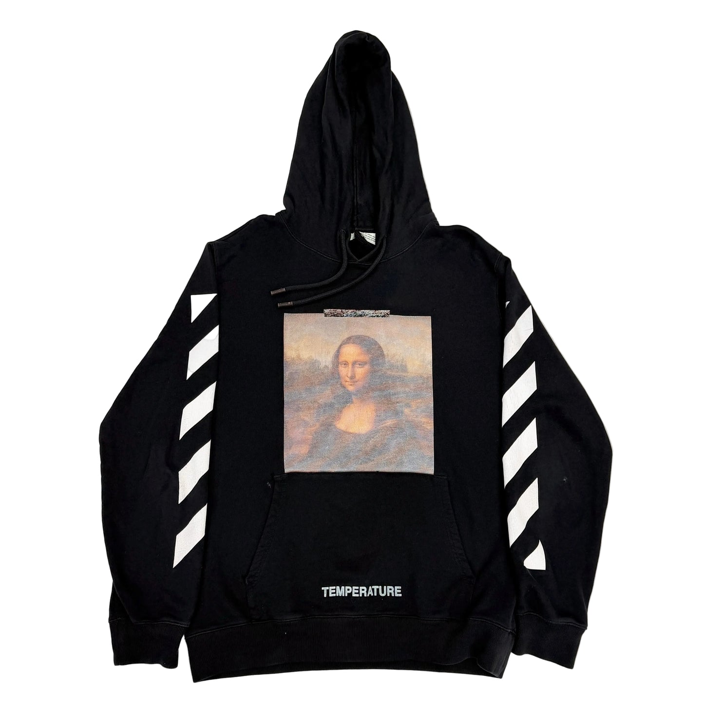 Off-White Black Mona Lisa Hoodie with Back Logo Detailing (Pre-Owned)