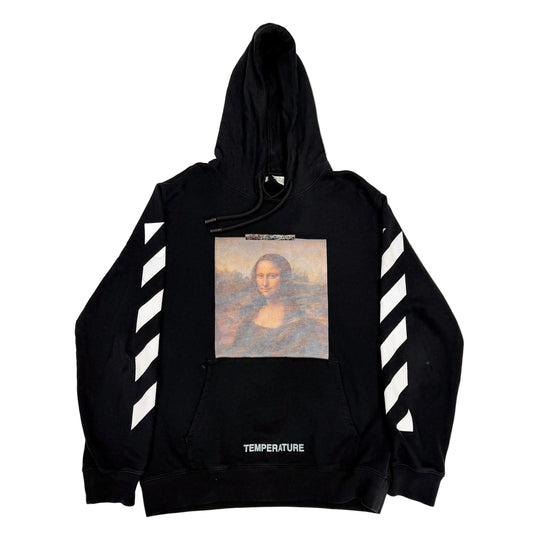Off-White Black Mona Lisa Hoodie with Back Logo Detailing (Pre-Owned)