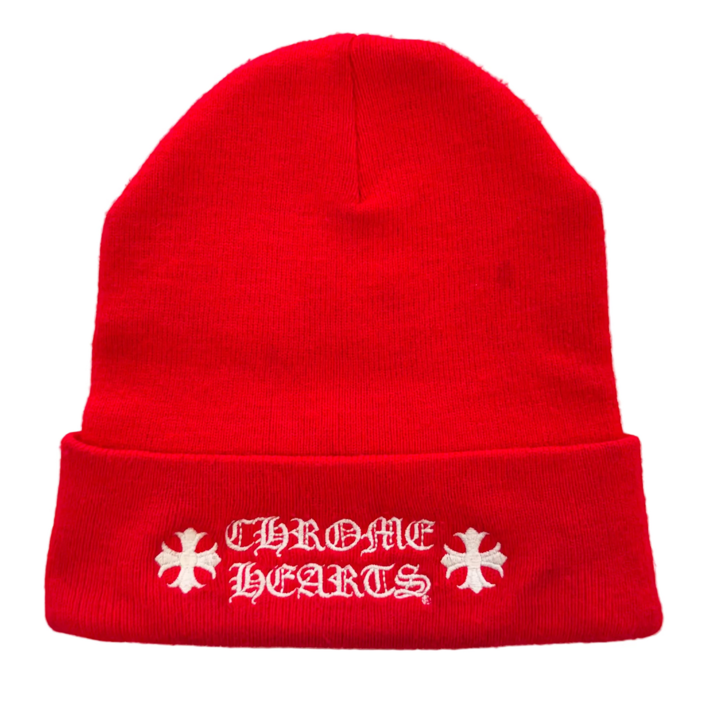 Chrome Hearts Logo Beanie Red (Pre-Owned)