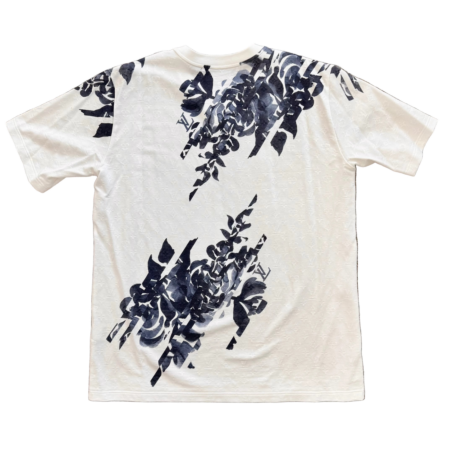 Louis Vuitton Summer Cotton Monogram Letter T-Shirt (Pre-Owned)