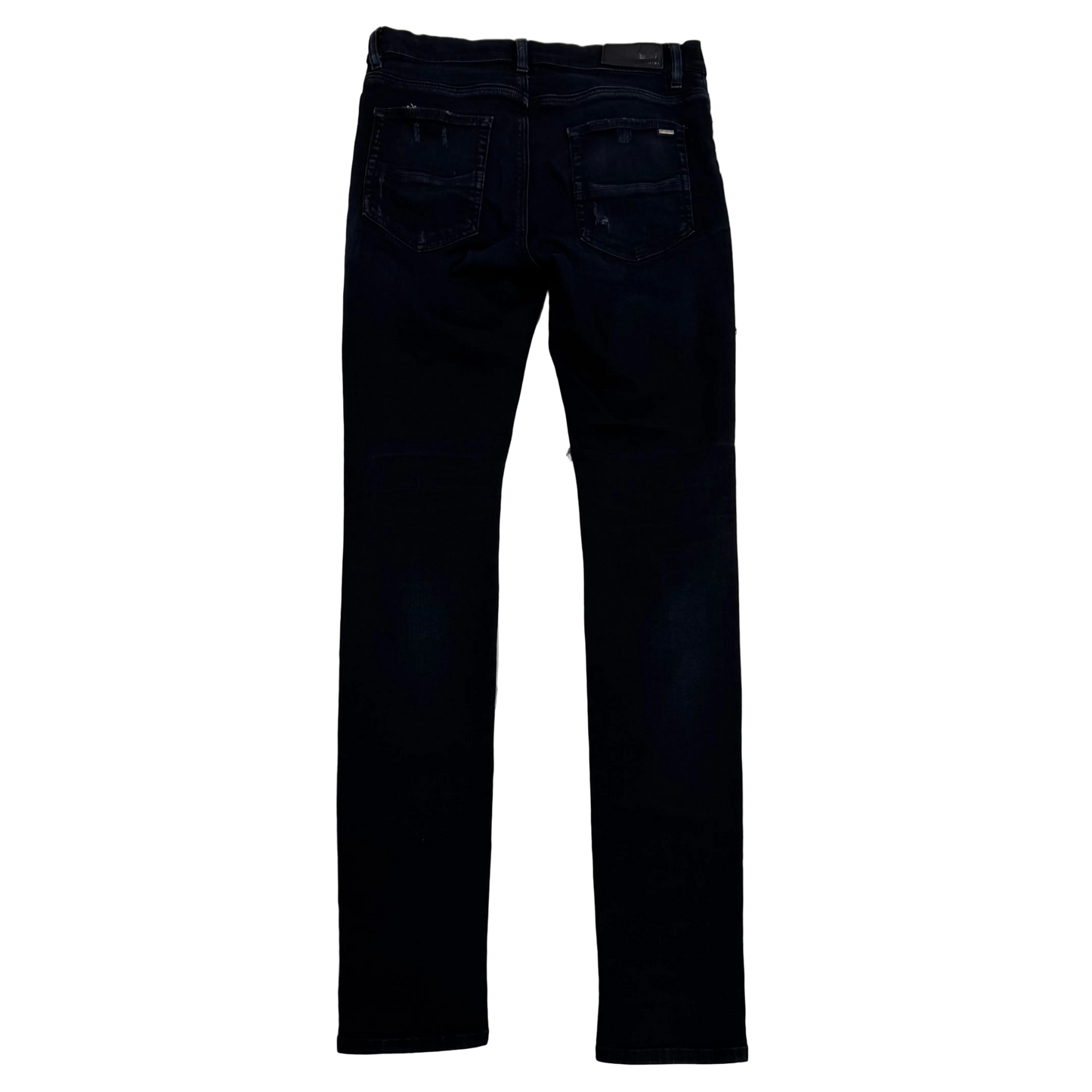 Amiri Scarves Art Patch Jeans in Antique Black (Pre-Owned)