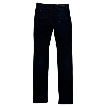 Amiri Scarves Art Patch Jeans in Antique Black (Pre-Owned)