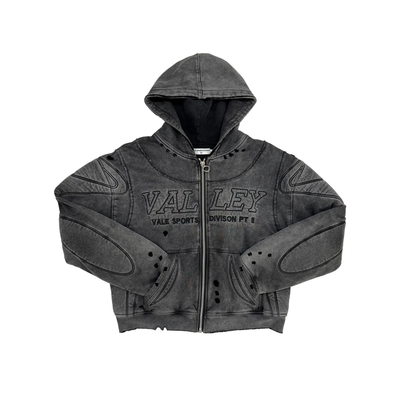 Vale Forever Black Armor Zip Up Hoodie (Pre-Owned)