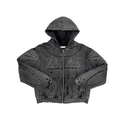 Vale Forever Black Armor Zip Up Hoodie (Pre-Owned)