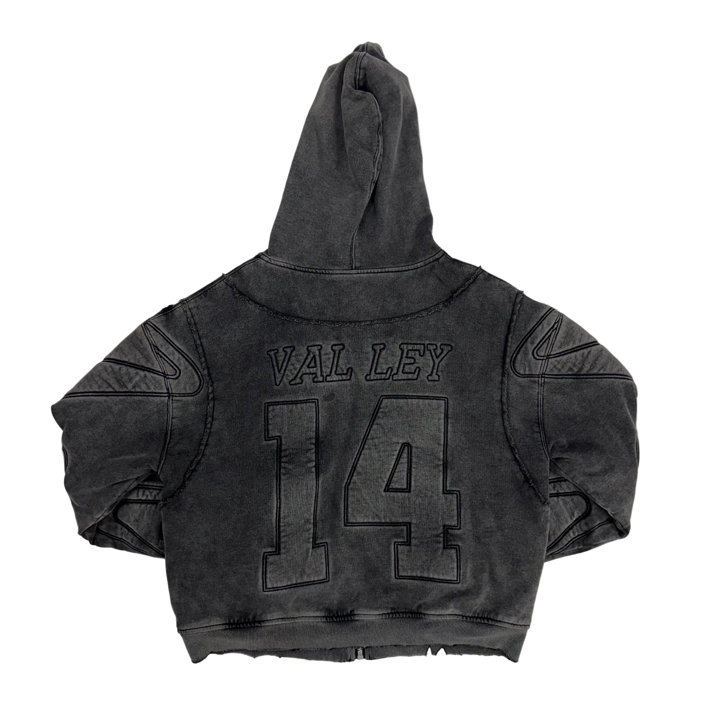 Vale Forever Black Armor Zip Up Hoodie (Pre-Owned)