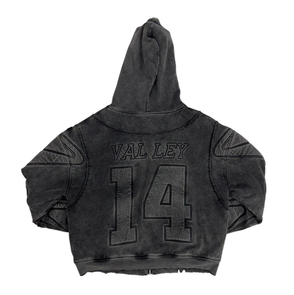 Vale Forever Black Armor Zip Up Hoodie (Pre-Owned)