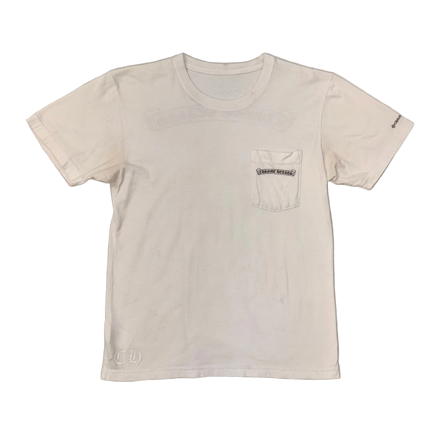Chrome Hearts Scroll Logo T-Shirt ‘White’ (Pre-Owned)