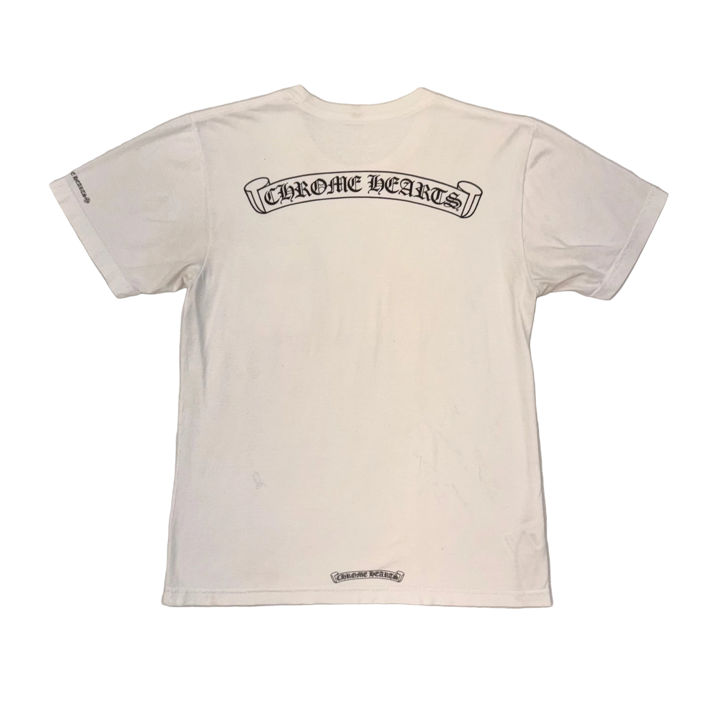 Chrome Hearts Scroll Logo T-Shirt ‘White’ (Pre-Owned)