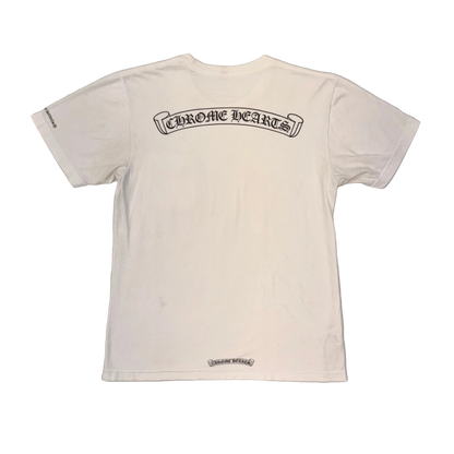 Chrome Hearts Scroll Logo T-Shirt ‘White’ (Pre-Owned)