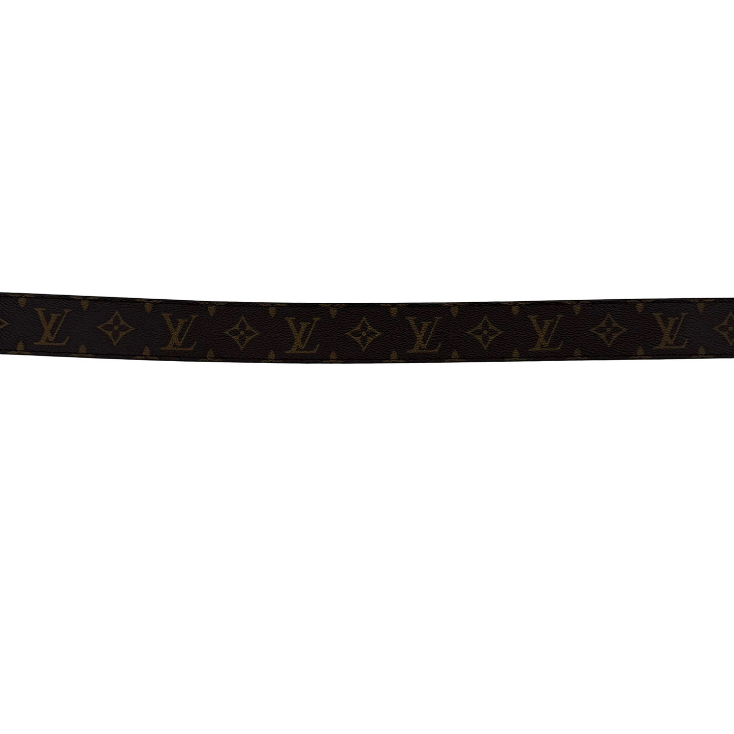 Louis Vuitton Dark Brown Leather Plate Buckle Men's Belt 90/36 (Pre-Owned)