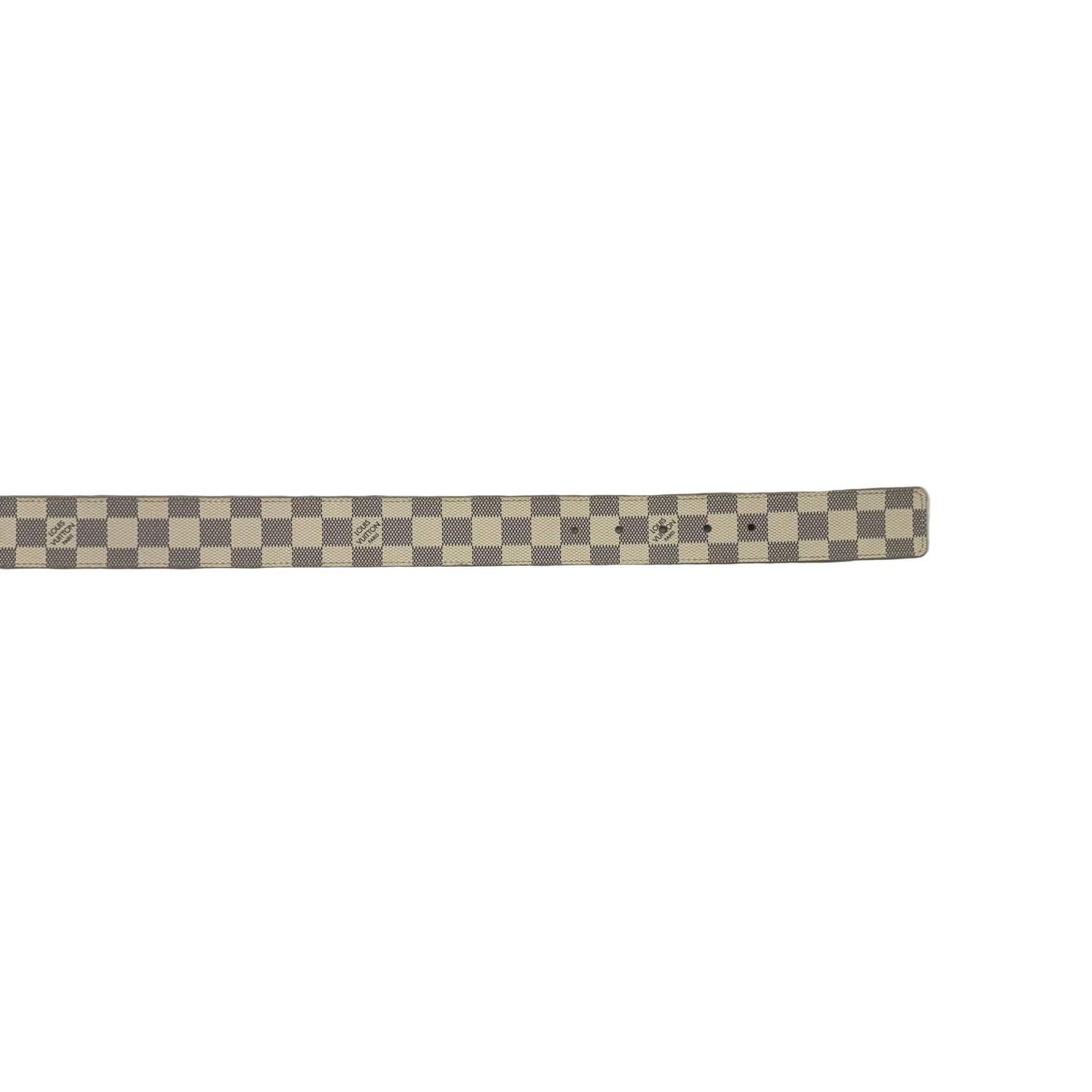 Louis Vuitton Belt Initiales Damier Azur Blue/White 90/36 (Pre-Owned)