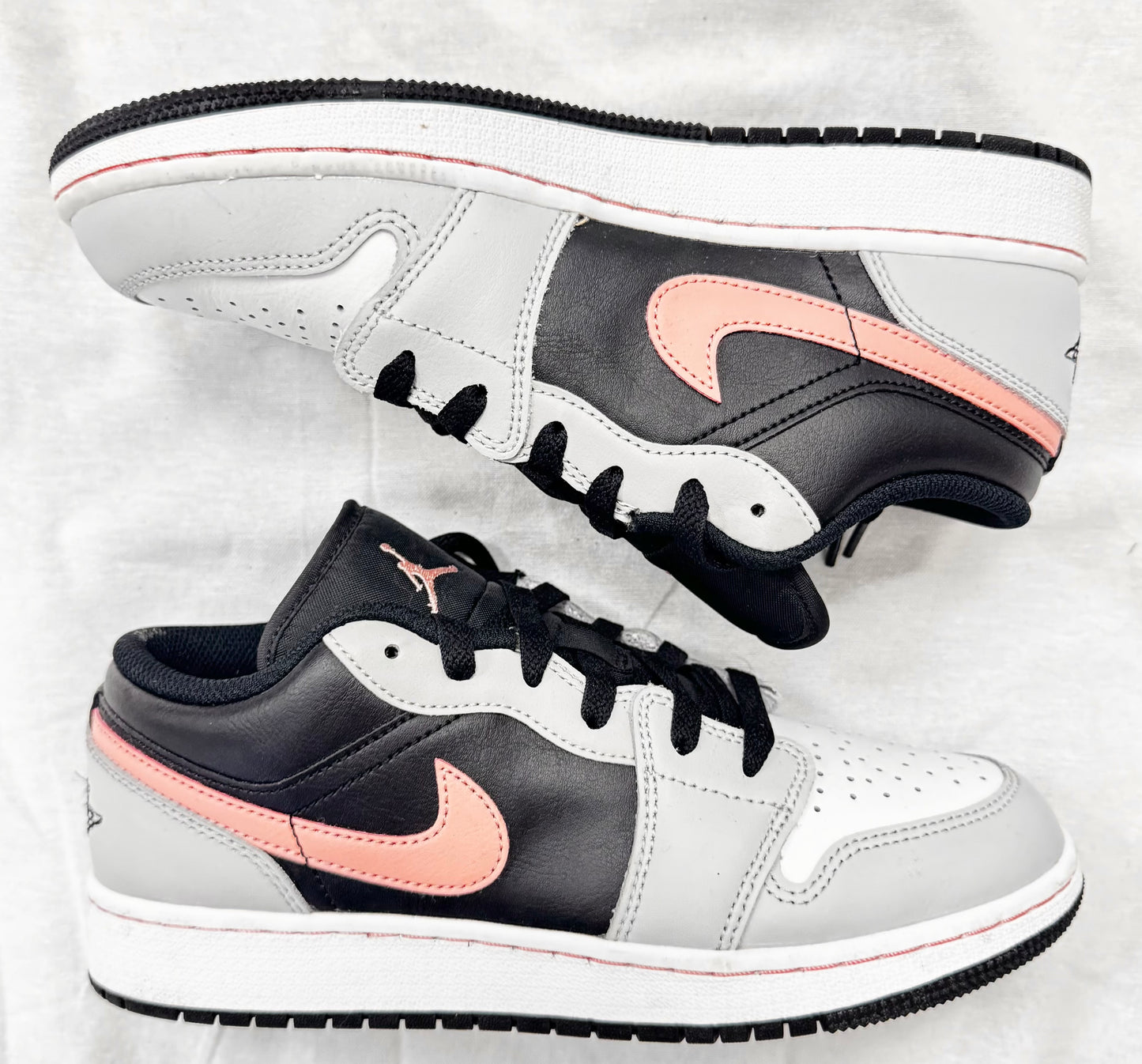 Jordan 1 Low Black Grey Pink (GS) (Pre-Owned)