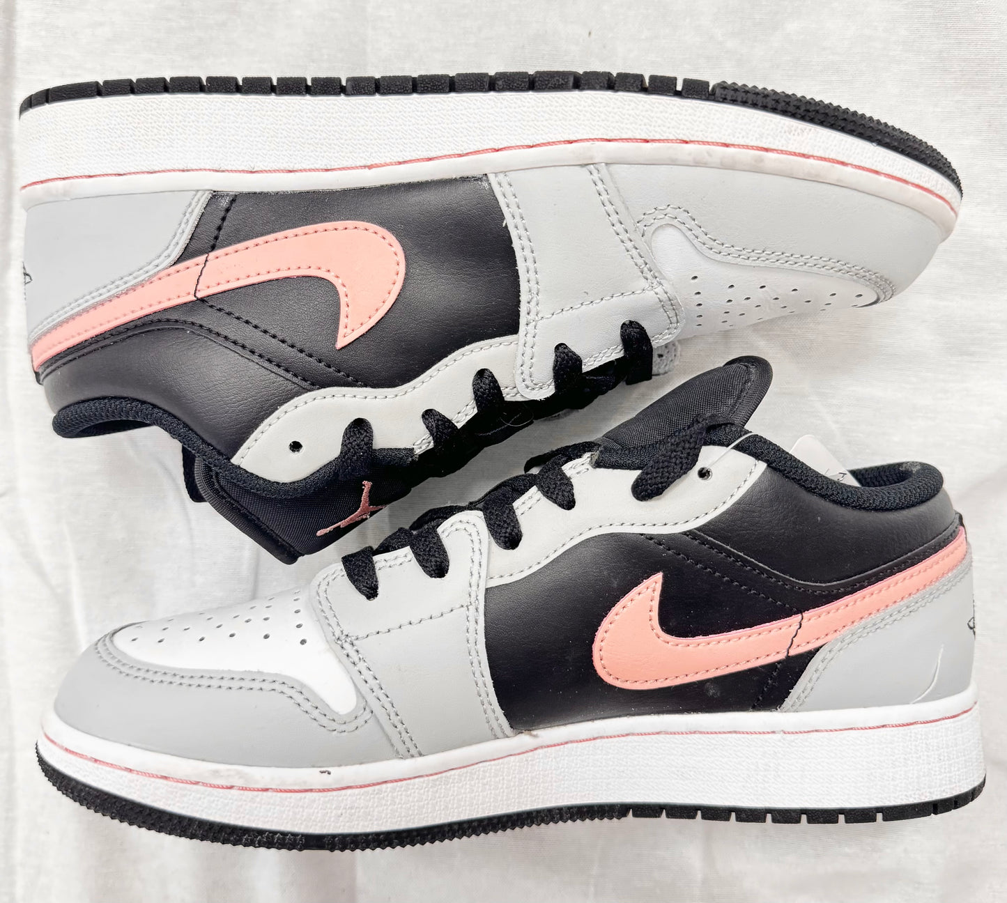 Jordan 1 Low Black Grey Pink (GS) (Pre-Owned)
